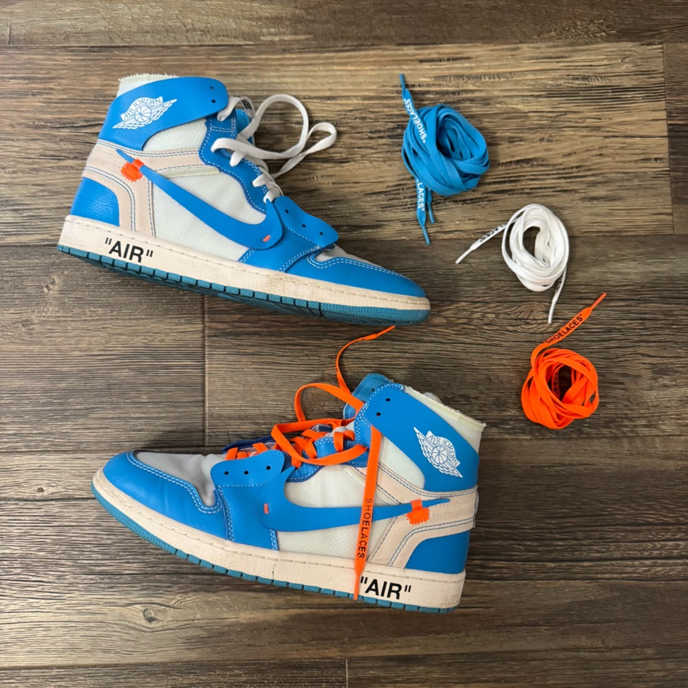 Air Jordan 1 Retro Off-White, UNC, Worn Twice, Size 13, *R3PLICAS*